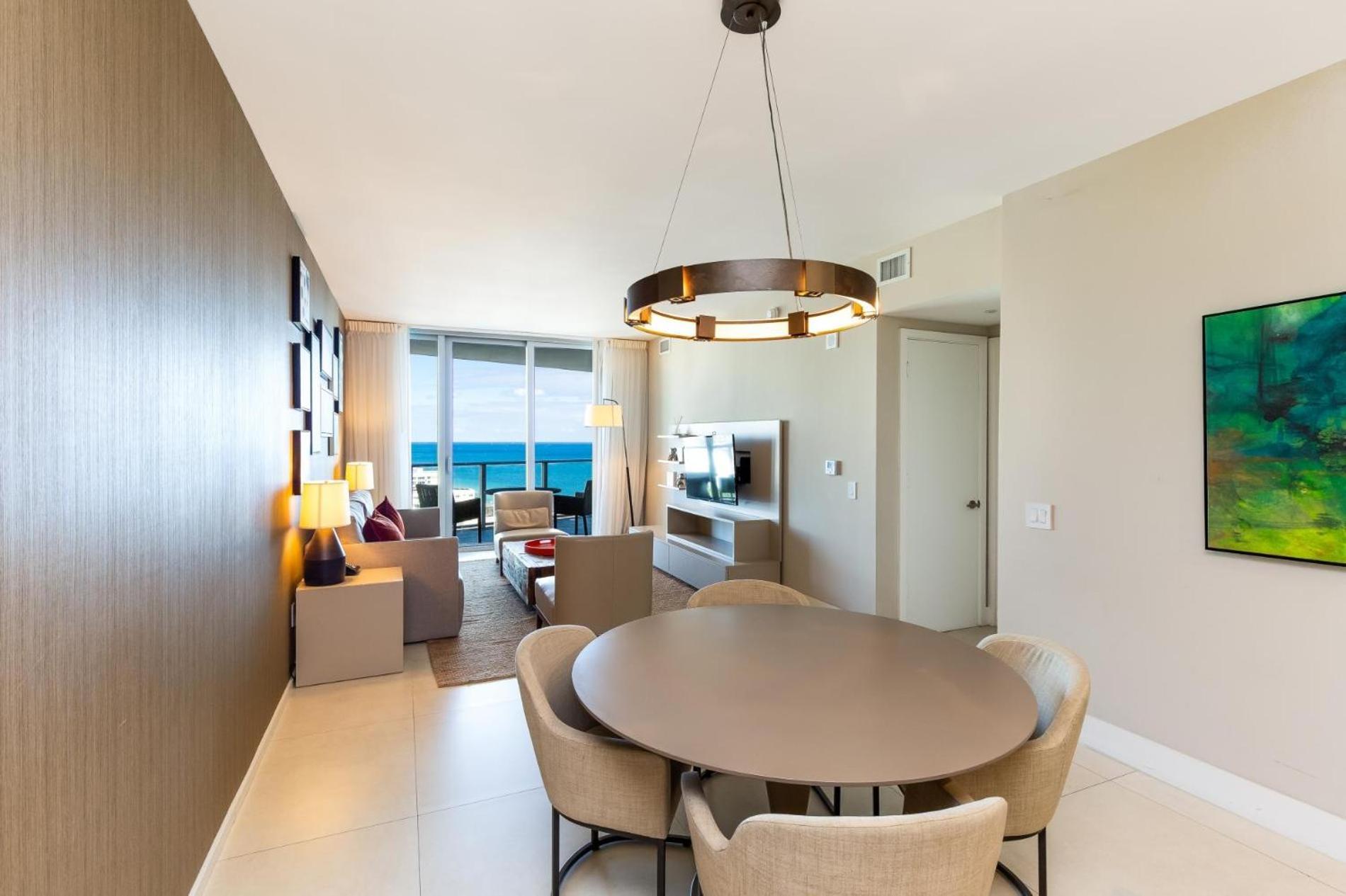 Ocean View 1 Bed On The Beach 19Th Floor Hollywood Hallandale Beach Buitenkant foto