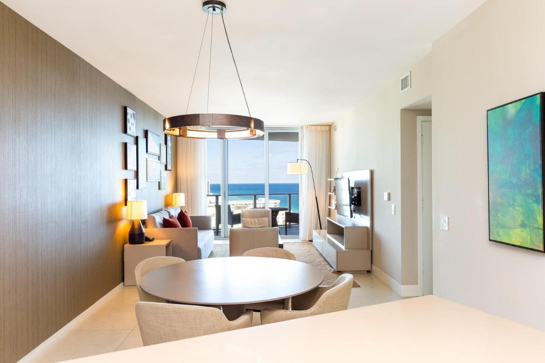 Ocean View 1 Bed On The Beach 19Th Floor Hollywood Hallandale Beach Buitenkant foto