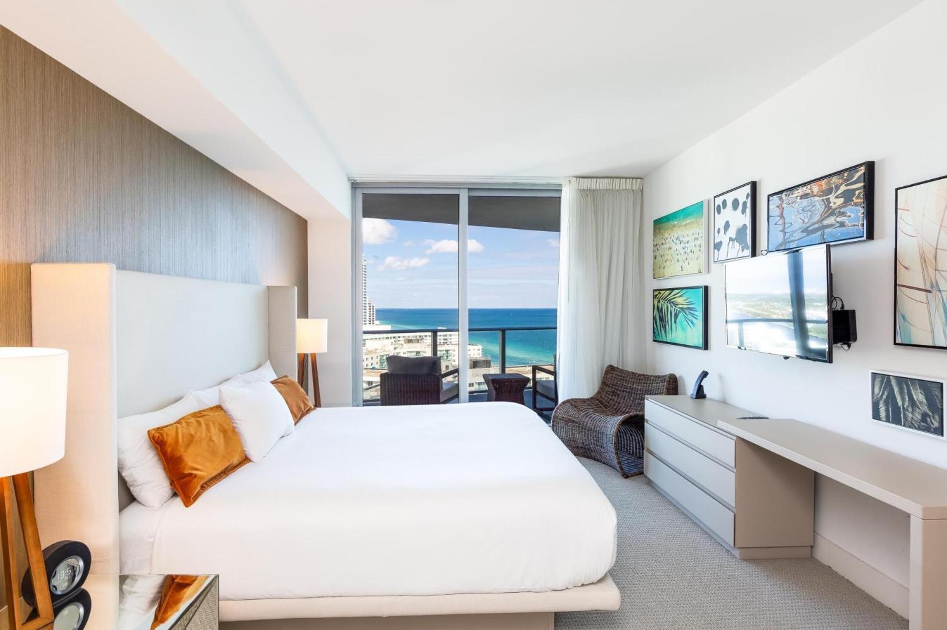 Ocean View 1 Bed On The Beach 19Th Floor Hollywood Hallandale Beach Buitenkant foto