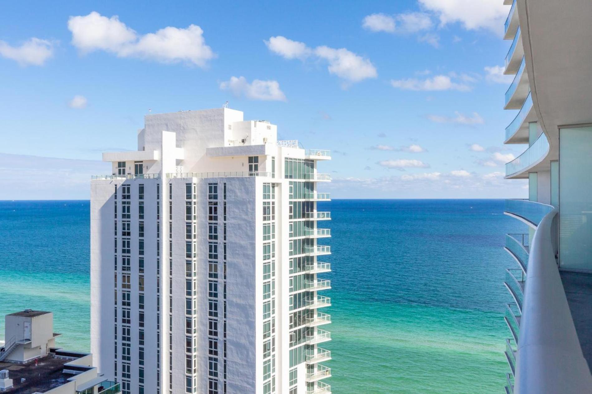 Ocean View 1 Bed On The Beach 19Th Floor Hollywood Hallandale Beach Buitenkant foto
